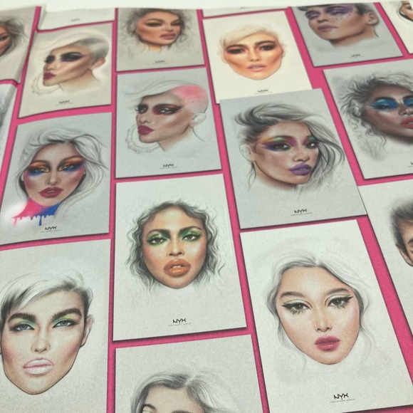 Facechart Drawing With Makeup Liza Kondrevich Hardcover Cosmetology Book - Picture 9 of 14